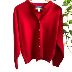 Vintage Pendleton • Red Cardigan Sweater
